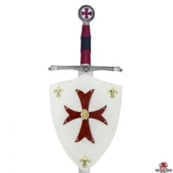 Knights Templar Shield - Sword Mount -Fencing Shop ag880 2 1