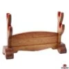 Double Sword Stand - Natural Wood -Fencing Shop oh2104 1
