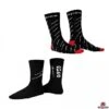 SPES Short Socks (Black & White) -Fencing Shop spes short socks 2 pairs