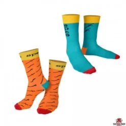SPES Short Socks (Orange & Blue)