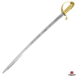 British Royal Navy Officer's Sword -(Pipe-Backed) 1827 Pattern